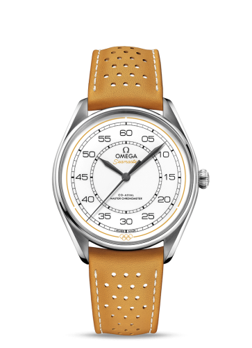 Omega Seamaster Master Co-Axial 39.5 Olympic Timekeeper Stainless Steel / White / Yellow